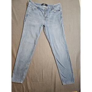 Hollister Jeans Womens 15R 32x28 Blue High Rise Super Skinny Soft Stretch